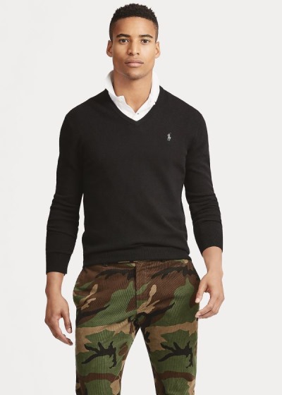 Polo Ralph Lauren Washable Merino Wool Striktrøje Herre Danmark (YHMAT8641)